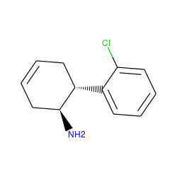 N[C@H]1CC=CC[C@@H]1c1ccccc1Cl ZINC000014950349