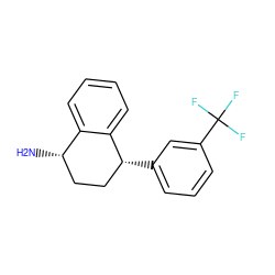 N[C@H]1CC[C@@H](c2cccc(C(F)(F)F)c2)c2ccccc21 ZINC000029321818