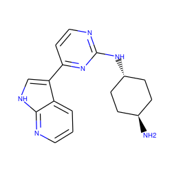 N[C@H]1CC[C@H](Nc2nccc(-c3c[nH]c4ncccc34)n2)CC1 ZINC000101054327