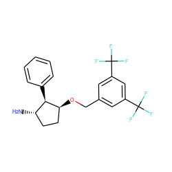 N[C@H]1CC[C@H](OCc2cc(C(F)(F)F)cc(C(F)(F)F)c2)[C@@H]1c1ccccc1 ZINC000036324267