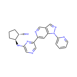 N[C@H]1CCC[C@@H]1Nc1cncc(-c2cc3c(cn2)cnn3-c2ccccn2)n1 ZINC000224866797