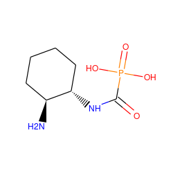 N[C@H]1CCCC[C@@H]1NC(=O)P(=O)(O)O ZINC000034485209