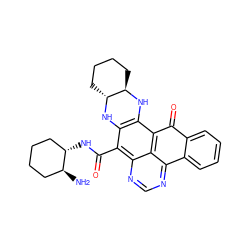 N[C@H]1CCCC[C@@H]1NC(=O)c1c2c(c3c4c(ncnc14)-c1ccccc1C3=O)N[C@@H]1CCCC[C@H]1N2 ZINC000000580707