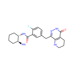 N[C@H]1CCCC[C@@H]1NC(=O)c1cc(Cc2n[nH]c(=O)c3c2NCCC3)ccc1F ZINC000140172169