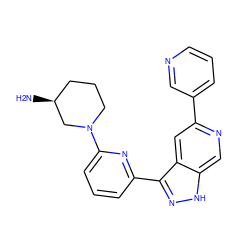 N[C@H]1CCCN(c2cccc(-c3n[nH]c4cnc(-c5cccnc5)cc34)n2)C1 ZINC000205242628