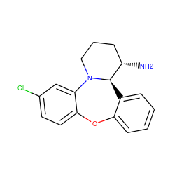 N[C@H]1CCCN2c3cc(Cl)ccc3Oc3ccccc3[C@H]12 ZINC000029037437