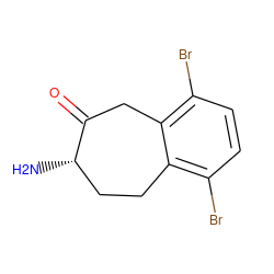 N[C@H]1CCc2c(Br)ccc(Br)c2CC1=O ZINC000072104832