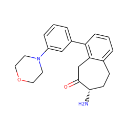 N[C@H]1CCc2cccc(-c3cccc(N4CCOCC4)c3)c2CC1=O ZINC000473082648