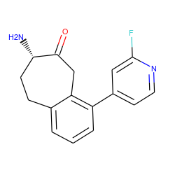 N[C@H]1CCc2cccc(-c3ccnc(F)c3)c2CC1=O ZINC000473084894