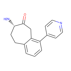 N[C@H]1CCc2cccc(-c3ccncc3)c2CC1=O ZINC000473081773