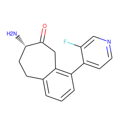 N[C@H]1CCc2cccc(-c3ccncc3F)c2CC1=O ZINC000473081606