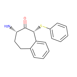 N[C@H]1CCc2ccccc2[C@@H](Sc2ccccc2)C1=O ZINC000095566034