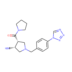 N[C@H]1CN(Cc2ccc(-n3cnnn3)cc2)C[C@H]1C(=O)N1CCCC1 ZINC000028954975