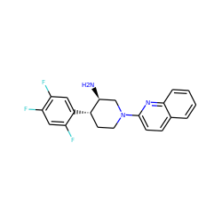 N[C@H]1CN(c2ccc3ccccc3n2)CC[C@@H]1c1cc(F)c(F)cc1F ZINC000028707331