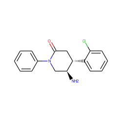 N[C@H]1CN(c2ccccc2)C(=O)C[C@@H]1c1ccccc1Cl ZINC000014958767