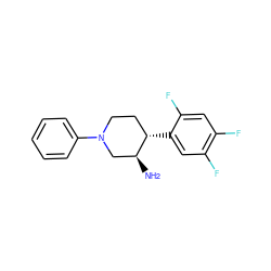 N[C@H]1CN(c2ccccc2)CC[C@@H]1c1cc(F)c(F)cc1F ZINC000028707295