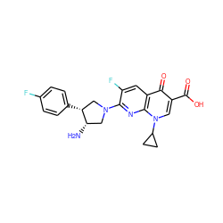 N[C@H]1CN(c2nc3c(cc2F)c(=O)c(C(=O)O)cn3C2CC2)C[C@H]1c1ccc(F)cc1 ZINC000028823761