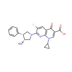 N[C@H]1CN(c2nc3c(cc2F)c(=O)c(C(=O)O)cn3C2CC2)C[C@H]1c1ccccc1 ZINC000028823762