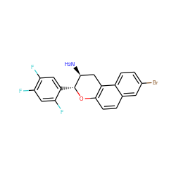 N[C@H]1Cc2c(ccc3cc(Br)ccc23)O[C@@H]1c1cc(F)c(F)cc1F ZINC001772613402