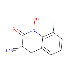 N[C@H]1Cc2cccc(F)c2N(O)C1=O ZINC000084653821