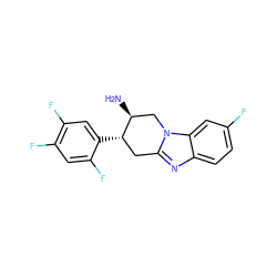 N[C@H]1Cn2c(nc3ccc(F)cc32)C[C@@H]1c1cc(F)c(F)cc1F ZINC000035930262