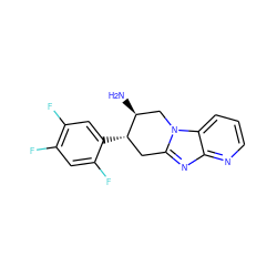 N[C@H]1Cn2c(nc3ncccc32)C[C@@H]1c1cc(F)c(F)cc1F ZINC000043122634