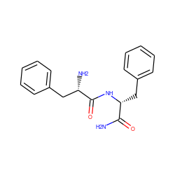 NC(=O)[C@@H](Cc1ccccc1)NC(=O)[C@@H](N)Cc1ccccc1 ZINC000053184461