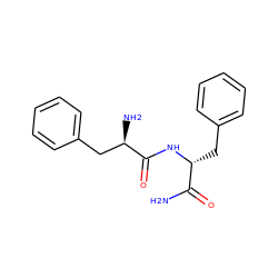 NC(=O)[C@@H](Cc1ccccc1)NC(=O)[C@H](N)Cc1ccccc1 ZINC000053175186