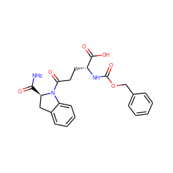 NC(=O)[C@@H]1Cc2ccccc2N1C(=O)CC[C@@H](NC(=O)OCc1ccccc1)C(=O)O ZINC000029343861