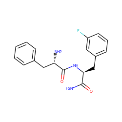 NC(=O)[C@H](Cc1cccc(F)c1)NC(=O)[C@@H](N)Cc1ccccc1 ZINC000096272463