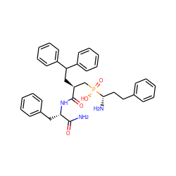 NC(=O)[C@H](Cc1ccccc1)NC(=O)[C@@H](CC(c1ccccc1)c1ccccc1)C[P@](=O)(O)[C@@H](N)CCc1ccccc1 ZINC001772601052