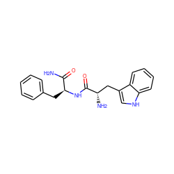 NC(=O)[C@H](Cc1ccccc1)NC(=O)[C@@H](N)Cc1c[nH]c2ccccc12 ZINC000027108866