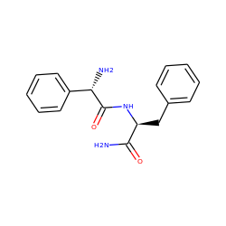 NC(=O)[C@H](Cc1ccccc1)NC(=O)[C@@H](N)c1ccccc1 ZINC000045392194