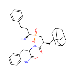 NC(=O)[C@H](Cc1ccccc1)NC(=O)[C@H](CC12CC3CC(CC(C3)C1)C2)C[P@](=O)(O)[C@@H](N)CCc1ccccc1 ZINC001772648534