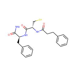 NC(=O)[C@H](Cc1ccccc1)NC(=O)[C@H](CS)NC(=O)CCc1ccccc1 ZINC000029549339