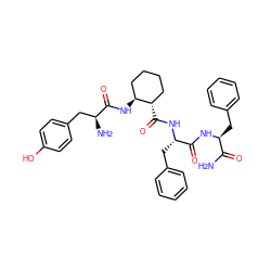 NC(=O)[C@H](Cc1ccccc1)NC(=O)[C@H](Cc1ccccc1)NC(=O)[C@H]1CCCC[C@@H]1NC(=O)[C@@H](N)Cc1ccc(O)cc1 ZINC000044352196