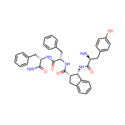 NC(=O)[C@H](Cc1ccccc1)NC(=O)[C@H](Cc1ccccc1)NC(=O)[C@H]1Cc2ccccc2[C@H]1NC(=O)[C@@H](N)Cc1ccc(O)cc1 ZINC000028521731