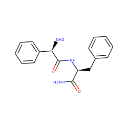 NC(=O)[C@H](Cc1ccccc1)NC(=O)[C@H](N)c1ccccc1 ZINC000045335923