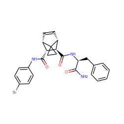 NC(=O)[C@H](Cc1ccccc1)NC(=O)[C@H]1[C@H](C(=O)Nc2ccc(Br)cc2)[C@@H]2C=C[C@H]1C21CC1 ZINC000168461542