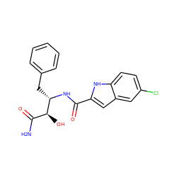 NC(=O)[C@H](O)[C@H](Cc1ccccc1)NC(=O)c1cc2cc(Cl)ccc2[nH]1 ZINC000013780533