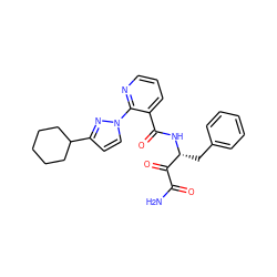 NC(=O)C(=O)[C@@H](Cc1ccccc1)NC(=O)c1cccnc1-n1ccc(C2CCCCC2)n1 ZINC000114056189