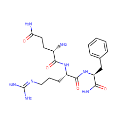 NC(=O)CC[C@H](N)C(=O)N[C@@H](CCCN=C(N)N)C(=O)N[C@@H](Cc1ccccc1)C(N)=O ZINC000013738791