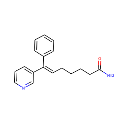 NC(=O)CCCC/C=C(\c1ccccc1)c1cccnc1 ZINC000026741093