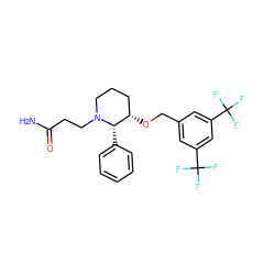 NC(=O)CCN1CCC[C@H](OCc2cc(C(F)(F)F)cc(C(F)(F)F)c2)[C@@H]1c1ccccc1 ZINC000026246762