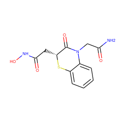 NC(=O)CN1C(=O)[C@@H](CC(=O)NO)Sc2ccccc21 ZINC000029248533