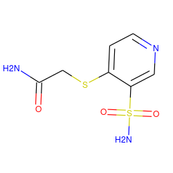 NC(=O)CSc1ccncc1S(N)(=O)=O ZINC000049853469