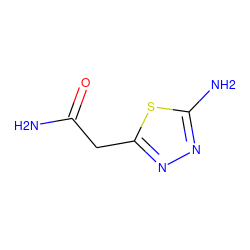 NC(=O)Cc1nnc(N)s1 ZINC000001424243