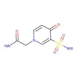 NC(=O)Cn1ccc(=O)c(S(N)(=O)=O)c1 ZINC000064479801