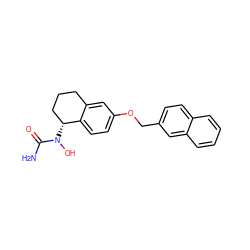 NC(=O)N(O)[C@@H]1CCCc2cc(OCc3ccc4ccccc4c3)ccc21 ZINC000013760621