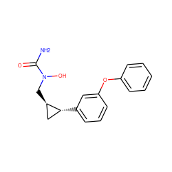 NC(=O)N(O)C[C@@H]1C[C@H]1c1cccc(Oc2ccccc2)c1 ZINC000000005073